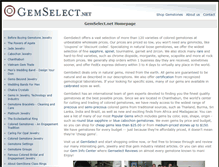Tablet Screenshot of gemselect.net